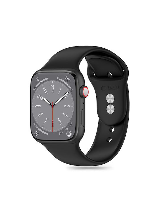 fixedratio_20240806162624_tech_protect_louraki_silikonis_mayro_apple_watch_42_44_45mm_ultra_49mm Tech-Protect Λουράκι Σιλικόνης Μαύρο (Apple Watch 44/45/46/49mm) - Image 1