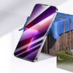 Borofone Tempered glass BF6 Diamond Armor Full Screen 5D Large Arc for phone 15 Pro Max - Image 2