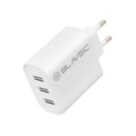 Blavec Φορτιστής Χωρίς Καλώδιο με 3 Θύρες USB-A 15W Λευκός (TCBC3-3UW3A)