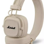 Marshall Major V Ασύρματα / Ενσύρματα On Ear Ακουστικά με 100 ώρες Λειτουργίας και Quick Charge Μπεζ 1006833