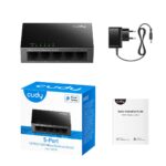CUDY GS105 5-PORT GIGABIT, ΜΕΤΑΛΛΙΚΟ, DESKTOP SWITCH - Image 3