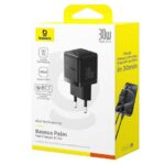 BASEUS PALM ΦΟΡΤΙΣΤΗΣ ΓΡΗΓΟΡΗΣ ΦΟΡΤΙΣΗΣ, 1 ΘΥΡΑ, 30W, ΜΑΥΡΟΣ - Image 3