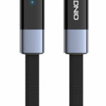 LDNIO καλώδιο USB-C LC242c, flat, 65W, 480Mbps, 2m, μαύρο