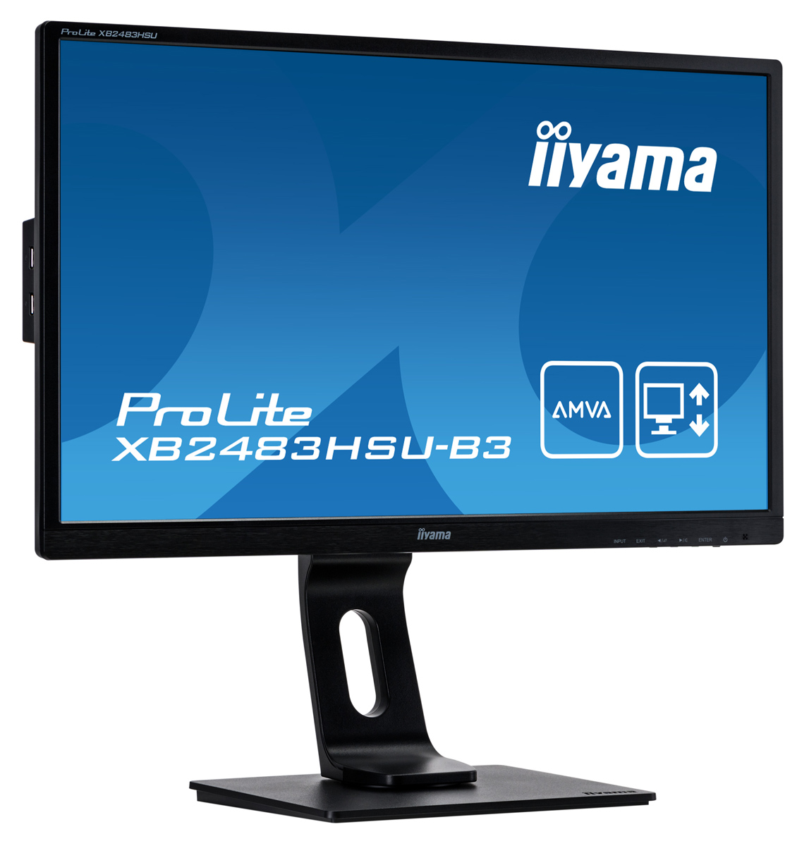 M-XB2483HSUDVI-GA IIYAMA used οθόνη XB2483HSU LED, 23.8" 1920x1080, VGA/DVI/DisplayPort, Grade A - Image 1