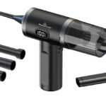 POWERTECH 2 σε 1 σκουπάκι χειρός & air duster PT-1576, 50W, 3600mAh, μαύρο