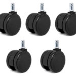 POWERTECH σετ ανταλλακτικά ροδάκια για PT-1390 καρέκλα γραφείου, 5τμχ