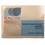 Real Care Αποστειρωμένες Γάζες 36*40 10 Τεμάχια σε Ατομικό Φάκελο